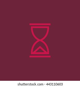 Hourglass icon. 