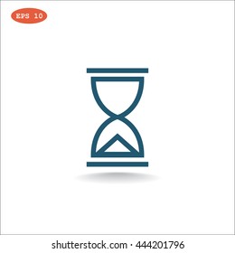 Hourglass icon.