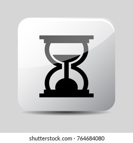 hourglass icon 3d, for Internet icon and application icon. Vector eps 10.