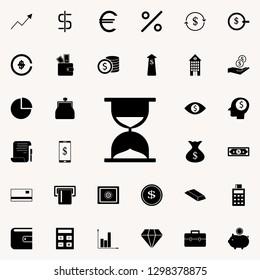 hourglass icon. banking icons universal set for web and mobile