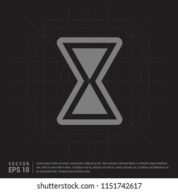 hourglass Icon - Black Creative Background - Free vector icon