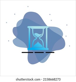 Hourglass Icon Design, With Background
