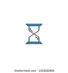 Hourglass icon design. Essential icon vector illustration design