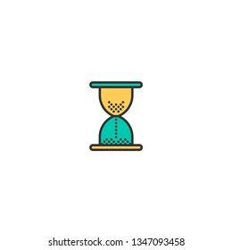 Hourglass icon design. Essential icon vector illustration