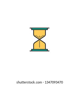 Hourglass icon design. Essential icon vector illustration