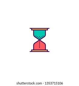 Hourglass icon design. Essential icon vector illustration