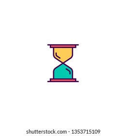 Hourglass icon design. Essential icon vector illustration