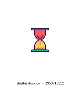 Hourglass icon design. Essential icon vector illustration