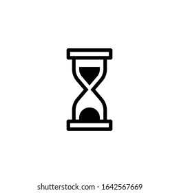 Hourglass icon design isolated on white background. Vector illustration