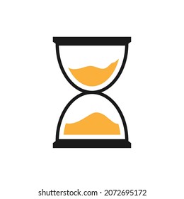 Hourglass icon design template vector isolated illustration