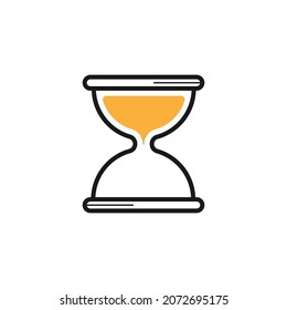 Hourglass icon design template vector isolated illustration