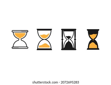 Hourglass-Design-Vorlage Vektorgrafik einzeln