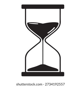 Hourglass icon design. Hourglass vector.