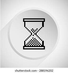 hourglass icon design, vector illustration eps10 graphic 
