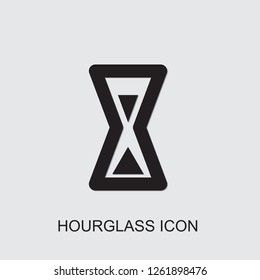 hourglass icon . Editable filled hourglass icon from time. Trendy hourglass icon for web and mobile.