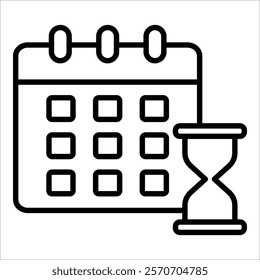 Hourglass Icon Element For Design