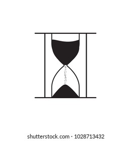 hourglass icon. Element of Measuring items for mobile concept and web apps. Icon for website design and development, app development. Premium icon on white background
