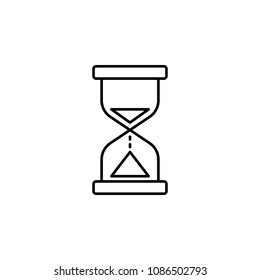 hourglass icon. Element of speed for mobile concept and web apps illustration. Thin line icon for website design and development, app development. Premium icon on white background