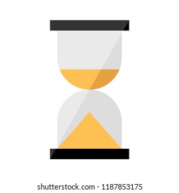 Hourglass icon. Elements in flat design.