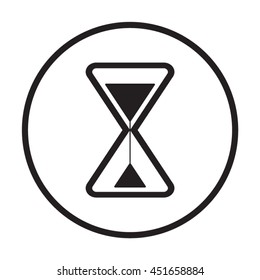 Hourglass  icon. Flat design.