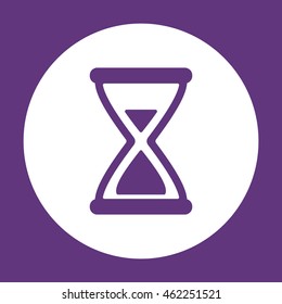 Hourglass Icon. Flat design.