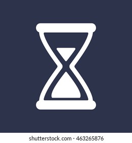 Hourglass Icon. Flat design.