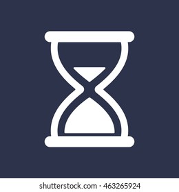 Hourglass Icon. Flat design.