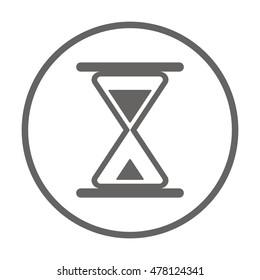 Hourglass  icon. Flat design.