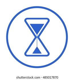 Hourglass  icon. Flat design.