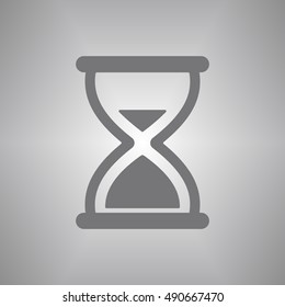 Hourglass Icon.  Flat design.