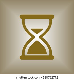 Hourglass Icon.  Flat design.