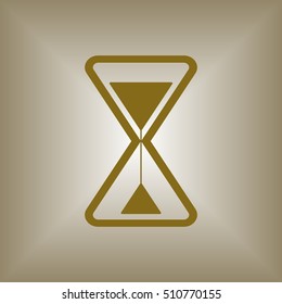 Hourglass  icon. Flat design.