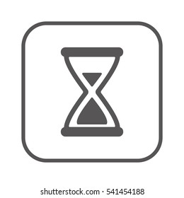 Hourglass Icon.  Flat design.