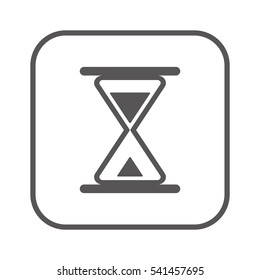 Hourglass  icon. Flat design.