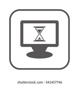 Hourglass  icon. Flat design.