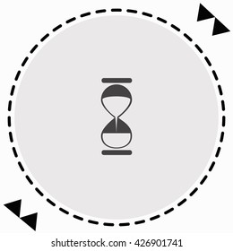 Hourglass icon Flat Design. Isolated Illustration.
