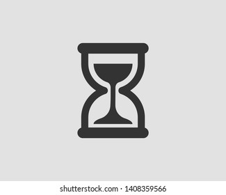 Hourglass icon flat design. Sand glass vector. Time concept.