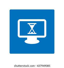 Hourglass Icon, flat design style
