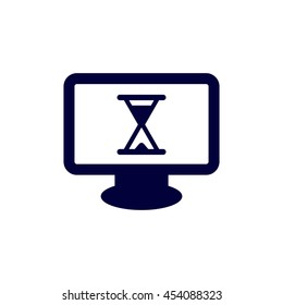 Hourglass Icon, flat design style