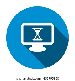Hourglass Icon, flat design style