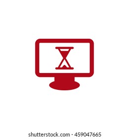 Hourglass Icon, flat design style