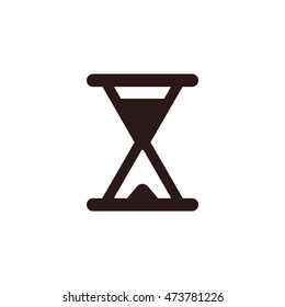 Hourglass Icon, flat design style
