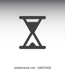 Hourglass Icon, flat design style