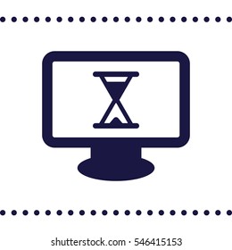 Hourglass Icon, flat design style