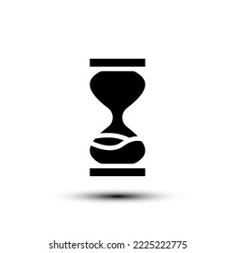 Icono de cristal de arena. ilustración vectorial de diseño plano para web y móvil
