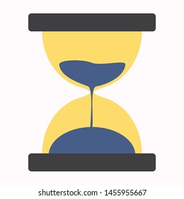 hourglass icon. flat illustration of hourglass vector icon for web