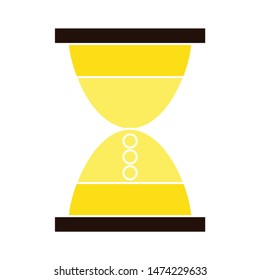 hourglass icon. flat illustration of hourglass vector icon. hourglass sign symbol
