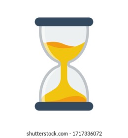 Hourglass icon flat style simple design