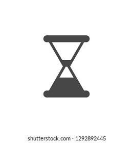 Hourglass icon in flat style. Vector illustration