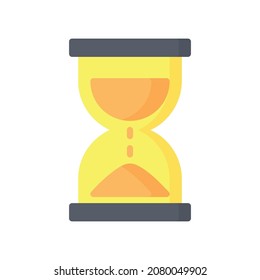 Hourglass Icon, Flat style icon vector illustration, Suitable for website, mobile app, print, presentation, infographic and any other project.